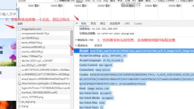 百度图片请求标头设置说明