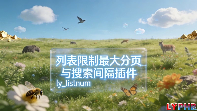 列表限制最大分页与搜索间隔插件 - ly_listnum 老阳插件列表限制最大分页与搜索间隔插件图片 | 老阳插件