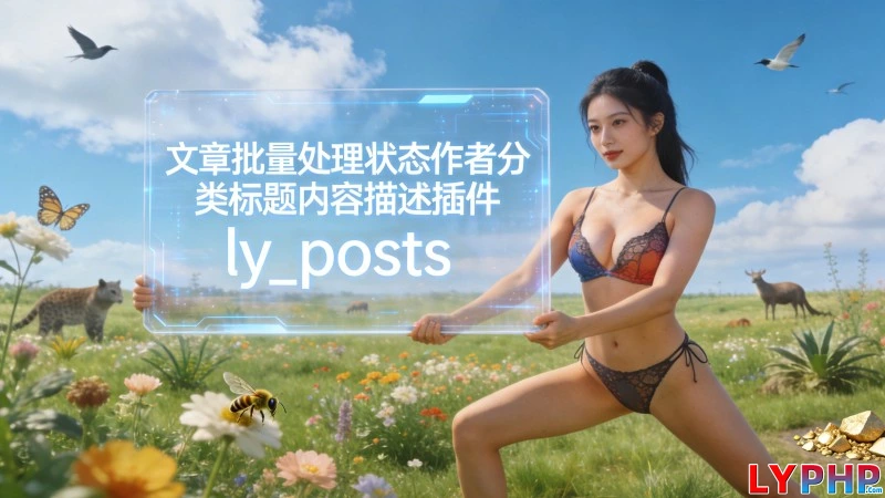 文章批量处理状态作者分类标题内容描述插件 - ly_posts 老阳插件文章批量处理状态作者分类标题内容描述插件图片 | 老阳插件
