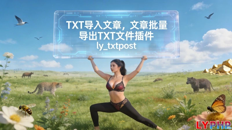 TXT导入文章,文章批量导出TXT文件插件 - ly_txtpost 老阳插件文章批量导出TXT文件插件图片 | 老阳插件