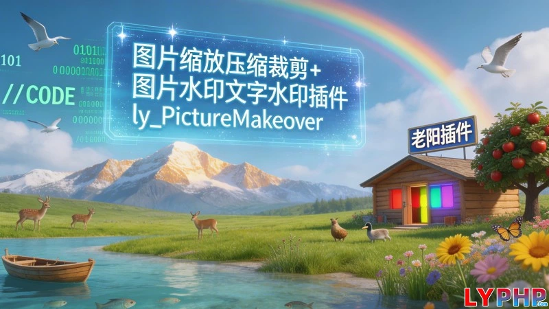 图片缩放压缩裁剪+图片水印文字水印插件 - ly_PictureMakeover 老阳插件PictureMakeover图片 | 老阳插件