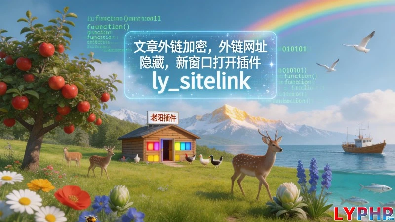 文章外链加密,外链网址隐藏,新窗口打开插件 - ly_sitelink 老阳插件sitelink图片 | 老阳插件