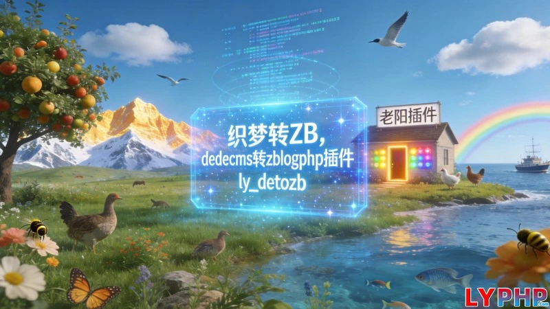 织梦转ZB,dedecms转zblogphp插件 - ly_detozb 老阳插件dedecms转zblogphp插件图片 | 老阳插件