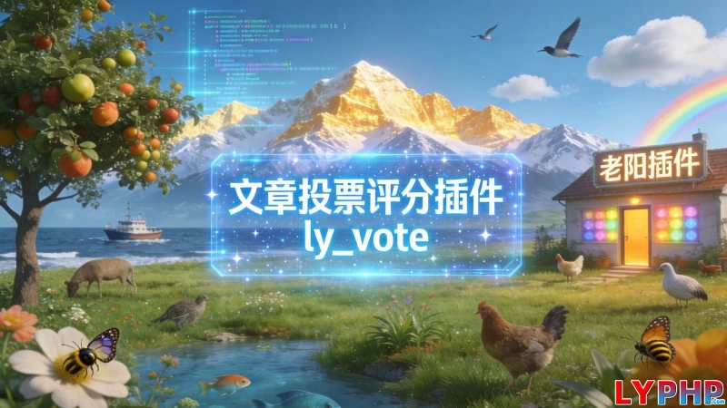 文章投票评分插件 - ly_vote 老阳插件文章投票评分插件图片 | 老阳插件