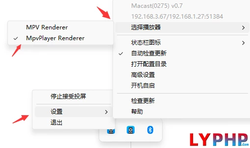 老阳插件Macast手机投屏电脑自定义最新mpv播放器MpvPlayer Renderer插件图片 | 老阳插件